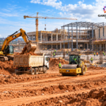 Earthworks for construction of garden city mall